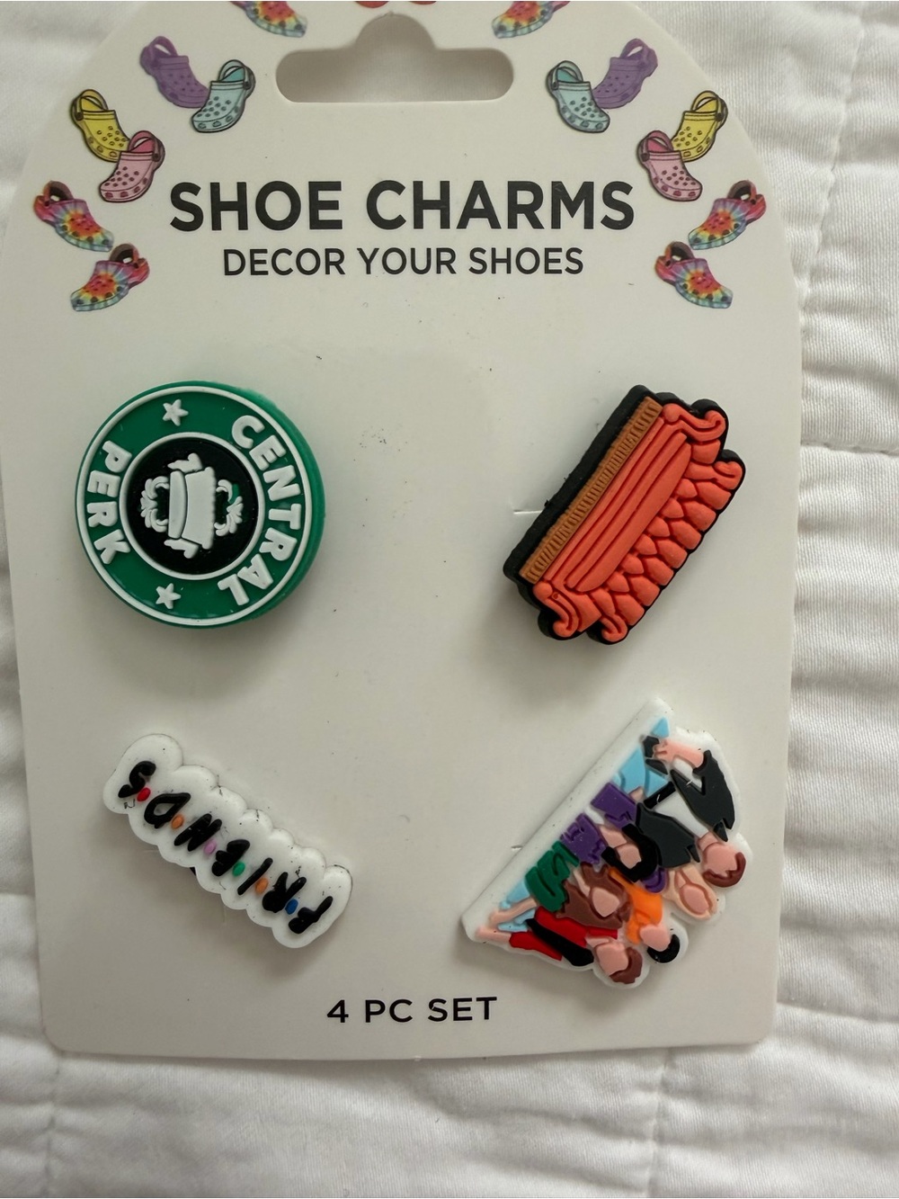 ☕ Friends TV Show Inspired Shoe Charms – 4-Piece Set - Picture 2 of 3